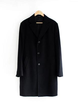 Пальто кашемір, шерсть giorgio galvani італія чорне