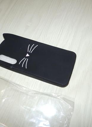 Резиновый 3d чехол кот усы для xiaomi mi 9