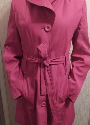 Распродажа яскравий малиновий плащ + подарунок