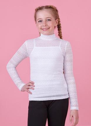 Комплект для девочки (майка+блуза) zironka рост 146, 152, 158, 164 зиронька