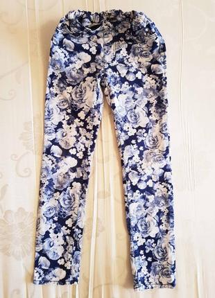 Яркие джинсы, скинни, джегинсы h&m, 122-128 см, отличное состояние