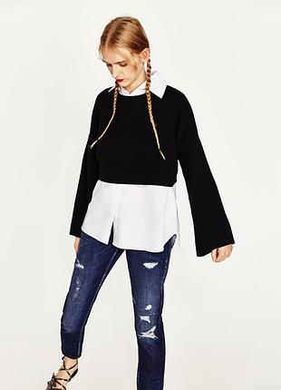 Шикарні mom fit з рванкой фірми zara оригінал із іспанії 34.36