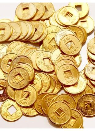 Монета штучно золотий колір 100 монет