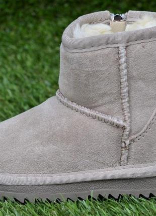 Стильные зимние детские угги ugg itts бежевые р23-26