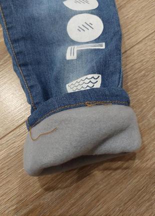 Утеплені флісові джинси 2-3 роки2 фото