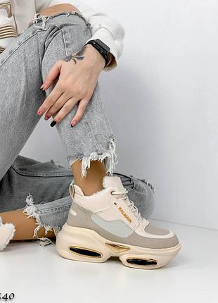 💥 хит кроссовки зимние9 фото