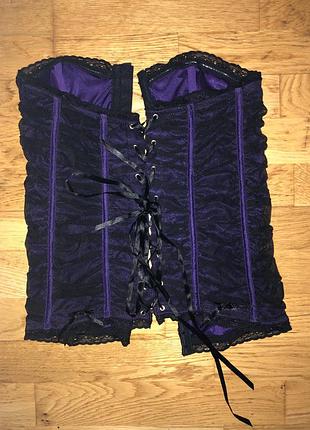 Корсет фиолетовый на карнавал хеллоуин