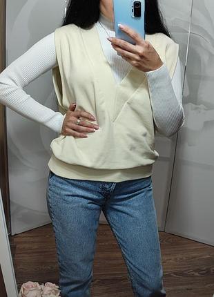 Новий жилет, джемпер gina tricot, бавовна