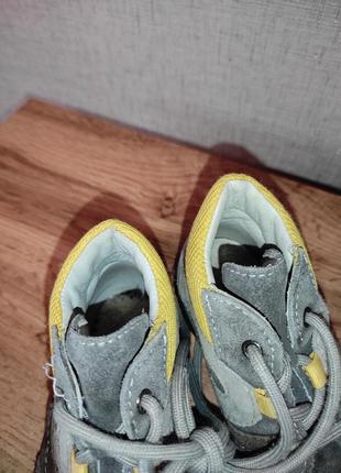 Шкіряні черевички сірі ботіночки ботінки5 фото