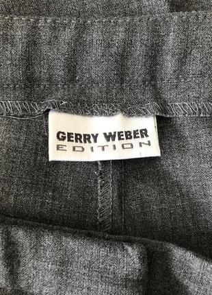 Стильные серые брюки 7/8 с манжетами от gerry weber, размер 46, укр 54-563 фото