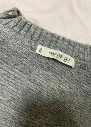 Светло-серый свитер mango5 фото