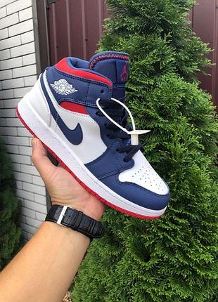 Женские высокие кожаные кроссовки nike air jordan gives retro #найк