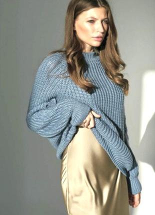 Люкс бренд теплий оверсайз светр  knit-ted