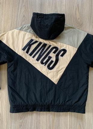 Мужская винтажная куртка с нашивками mitchell & ness los angeles kings nhl3 фото
