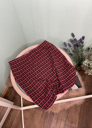 Трикотажная юбка на резинке «гусиные лапки» new