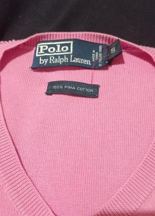 Розовый пуловер polo ralph lauren  джемпер свитер3 фото
