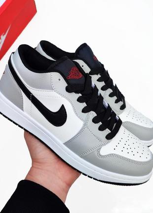 Кросівки nike air jordan 1 grey сірі 🔥