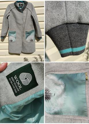 Пальто шерстяное молодежное женское vam s / м