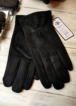 Перчатки сенсорные замшевые рукавички сенсорні замшеві