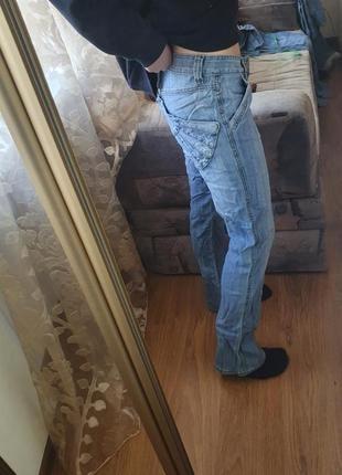 Котонові джинси прямі/трішки кльош. 25,26,30р3 фото