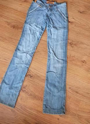 Котонові джинси прямі/трішки кльош. 25,26,30р7 фото
