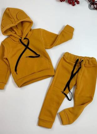 Теплый костюм мышь, тринитка на флисе, много цветов