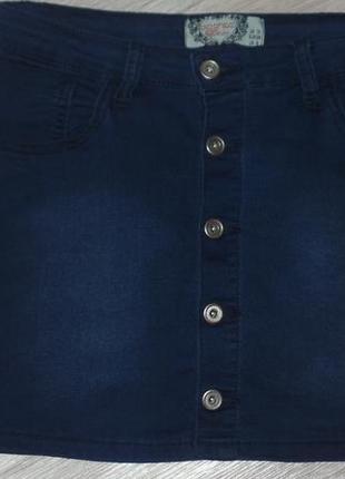 Спідниця джинсова з гудзичками denim р 10 в ідеальному упоряд
