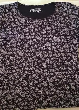 Комфортна бавовняна блуза футболка bhs, р. 44/16/xxl