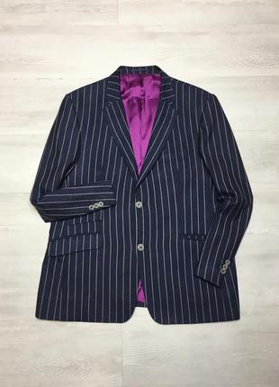 Luxury брендовий чоловічий піджак жакет блейзер шовк та вовна santinelli як canali2 фото