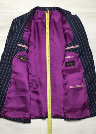 Luxury брендовий чоловічий піджак жакет блейзер шовк та вовна santinelli як canali4 фото