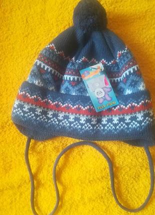 Демісезонна шапка для хлопчика