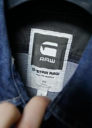 Джинсовая рубашка на кнопках g-star raw2 фото