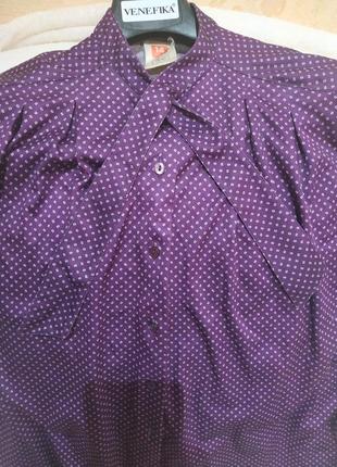 Отличная блуза в горох сатере шелк3 фото