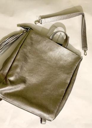 Сумка-рюкзак из натуральной кожи флотар5 фото