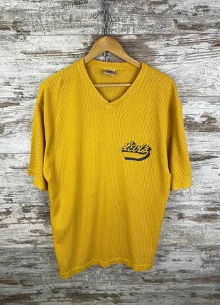 Винтажная сетчатая футболка levi's 90х оверсайз свободного кроя oversize retro vintage rare1 фото