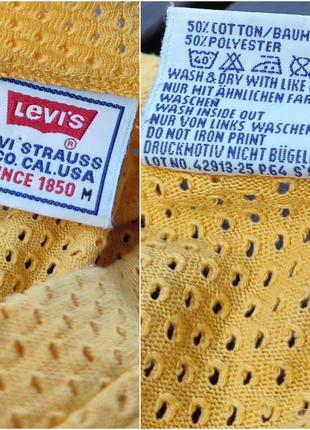 Винтажная сетчатая футболка levi's 90х оверсайз свободного кроя oversize retro vintage rare8 фото