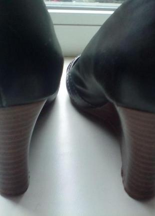 Туфли кожаные стильные женские george 38 размер стелька 25см3 фото