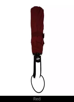 Зонт автоматический бордовый, зонт с серой вставкой на ручке. диаметр 108см, мужской зонт,женский зонт,унисекс2 фото