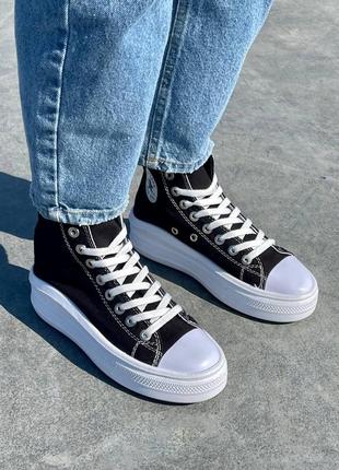 Жіночі кросівки converse ctas move hi black ii8 фото