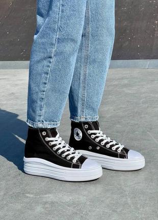 Жіночі кросівки converse ctas move hi black ii6 фото