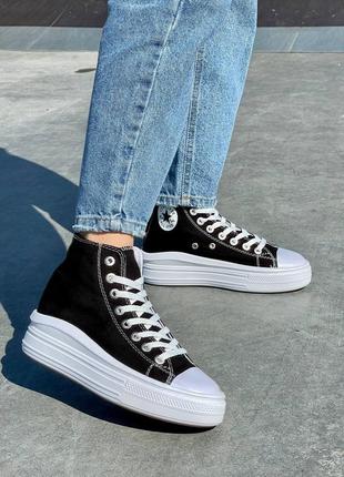 Жіночі кросівки converse ctas move hi black ii9 фото