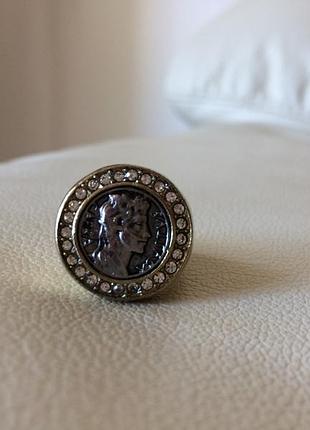 Кольцо dyrberg kern forint со  swarovski 5