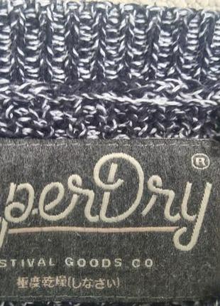 Унисекс. фирменный натуральный теплый свитер джемпер реглан superdry р.м (турция)4 фото