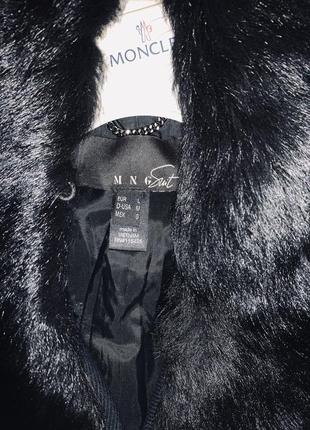 Стильное укорочённое женское пальто с мехом5 фото
