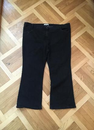 Батал великий розмір темні чорні джинси штани штаники брюки джинсики5 фото
