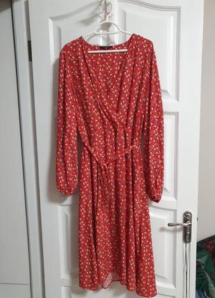 Платье миди вискоза peacocks