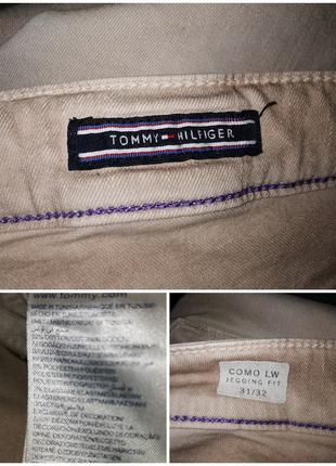 Джинсы стрейч tommy hilfiger средняя посадка скинни узкие варенка пятна como lw jegging fit 31/325 фото