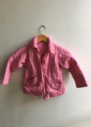 Розовая детская курточка chicco