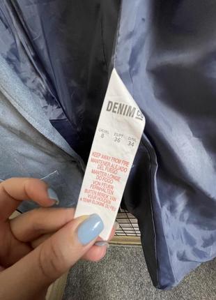 Замшевий піджак primark denim5 фото