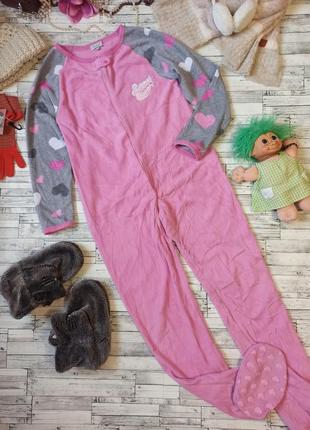 Розовый теплый комбинезон кигуруми домашняя одежда пижама primark essentials